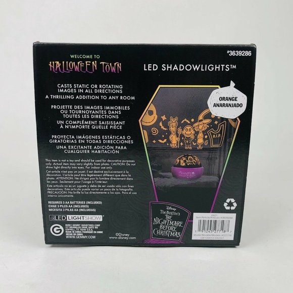 Disney Nightmare Before Xmas Halloween LED Shadow Lights Projector Gemmy 2021 - Picture 6 of 10